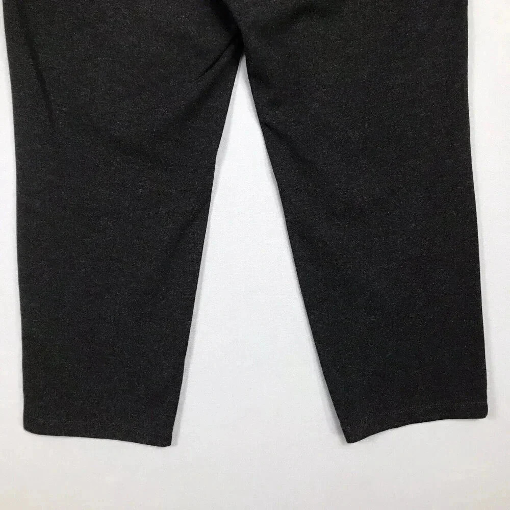 Eileen Fisher Ponte Knit Stretch Pull On Pants Women's Size 3X Black Melange - Picture 5 of 15